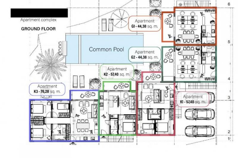 Almyrida Kreta, Almyrida: Neubau! Büroraum in einem Apartmentkomplex zu verkaufen Gewerbe kaufen